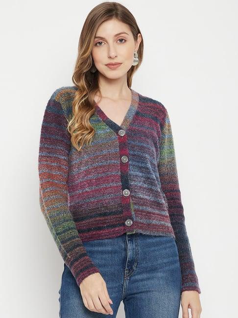 madame multicolor wool regular fit sweater