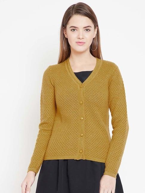 madame mustard self pattern cardigan