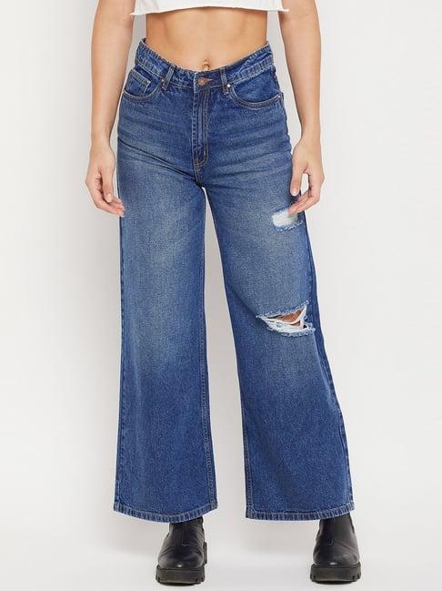 madame navy mid rise jeans