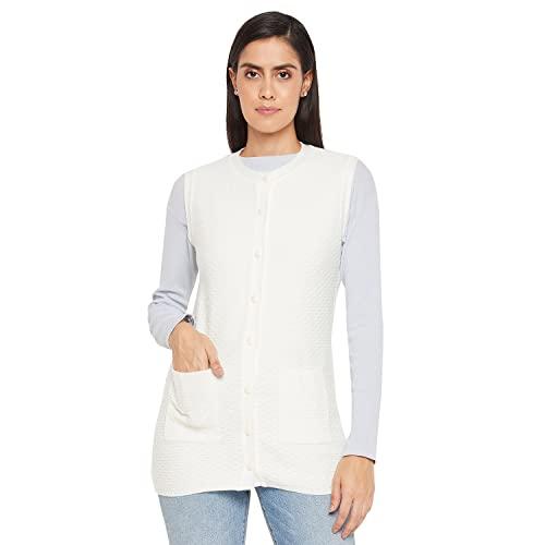 madame off white cardigans for women