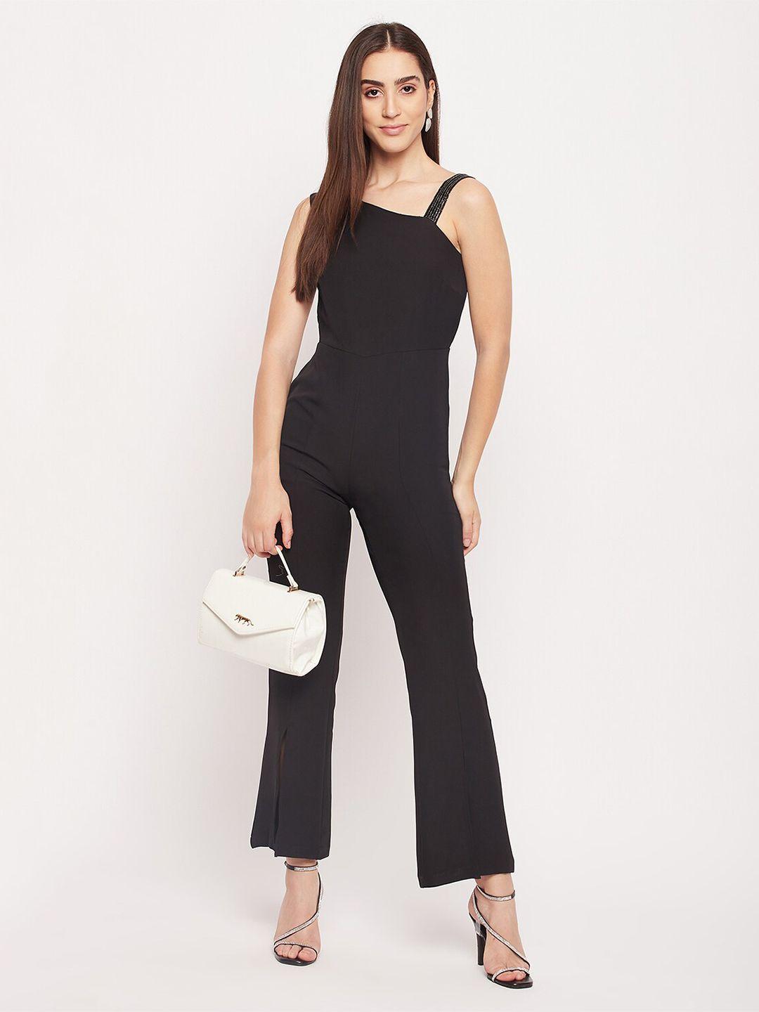 madame one-shoulder basic jumpsuit