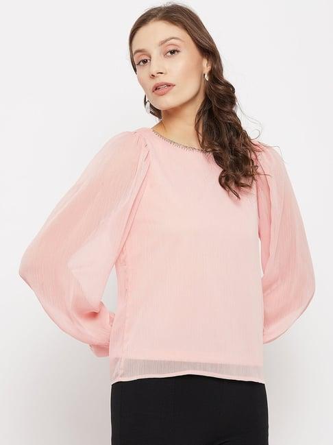 madame peach embellished top