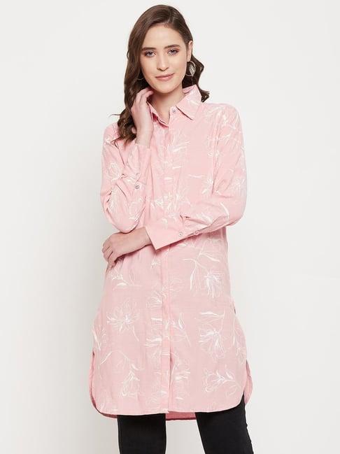 madame peach floral print shirt