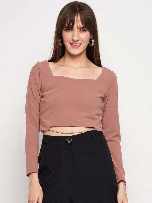 madame peach regular fit crop top