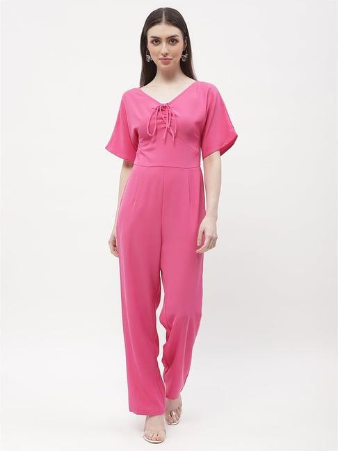 madame pink maxi jumpsuit