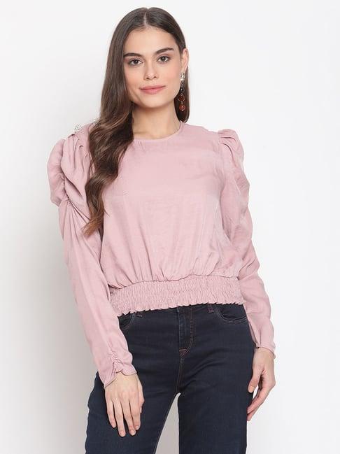 madame pink regular fit top