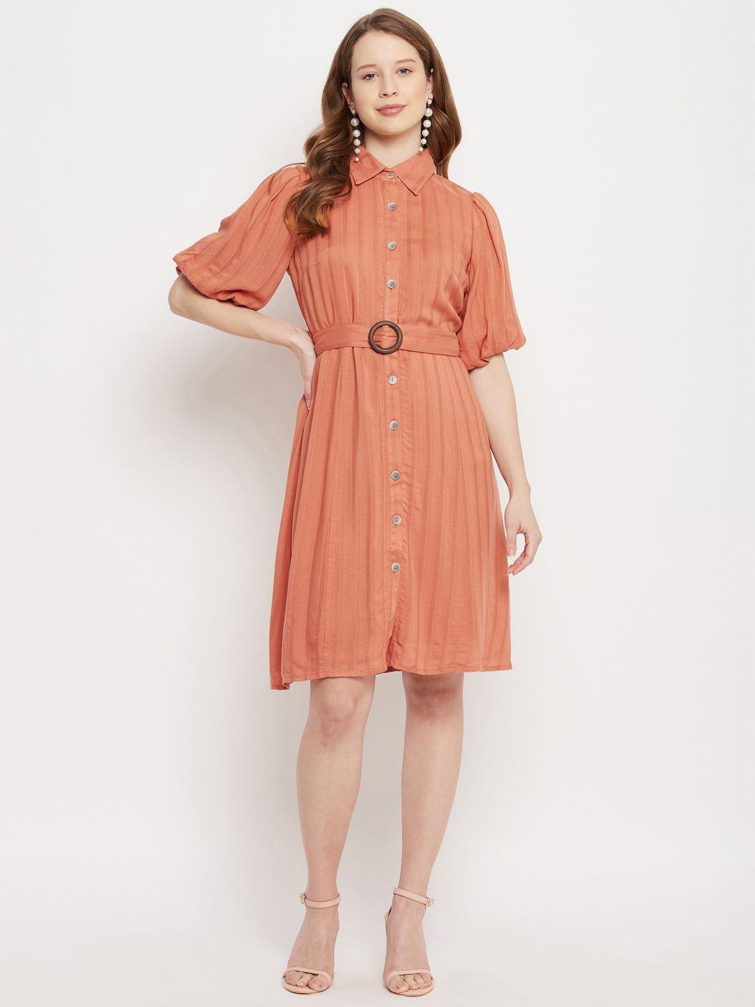 madame rust shirt dress