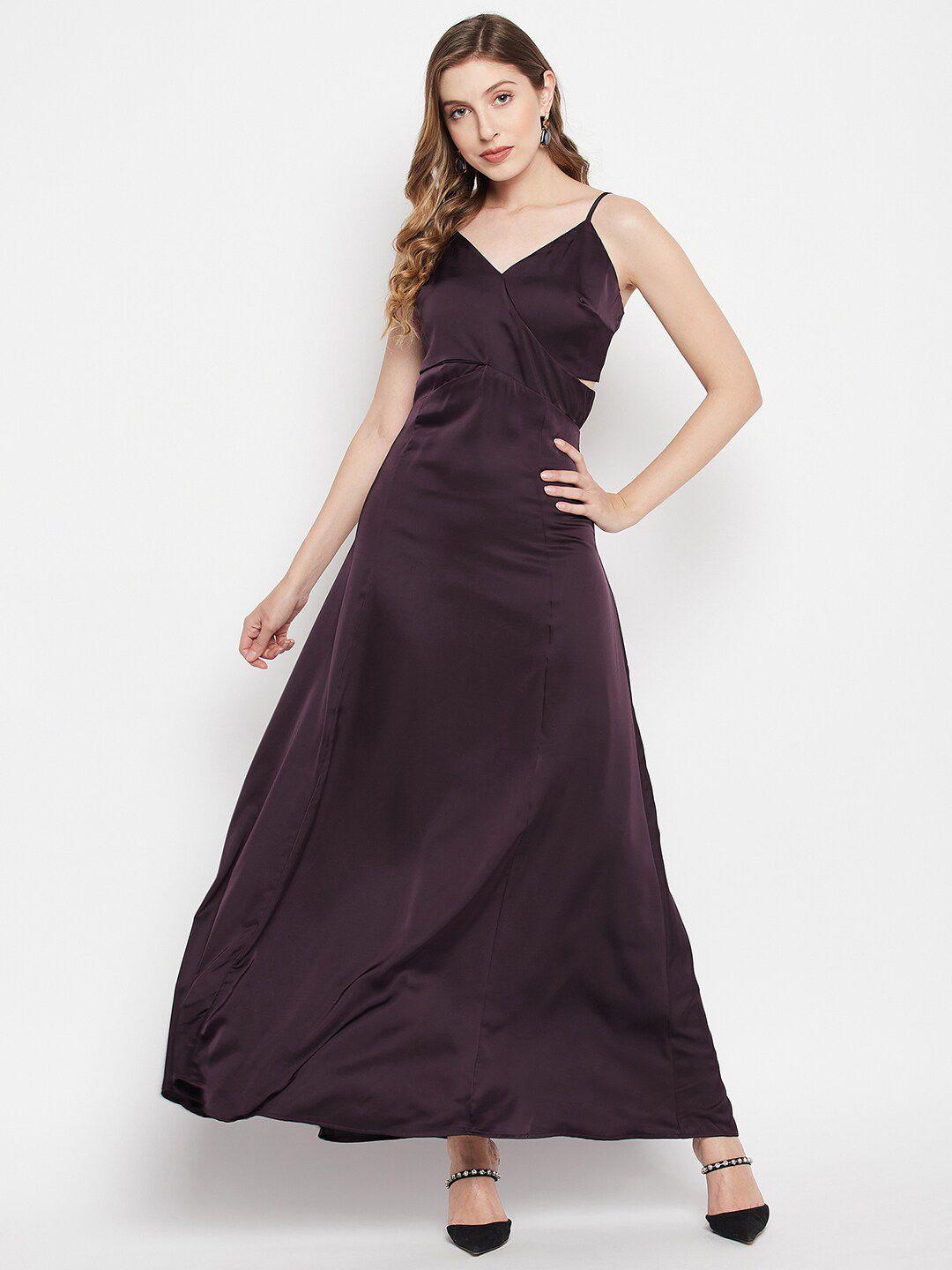 madame shoulder straps flared maxi dress