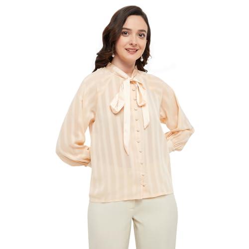 madame solid full sleeve sunset top for women