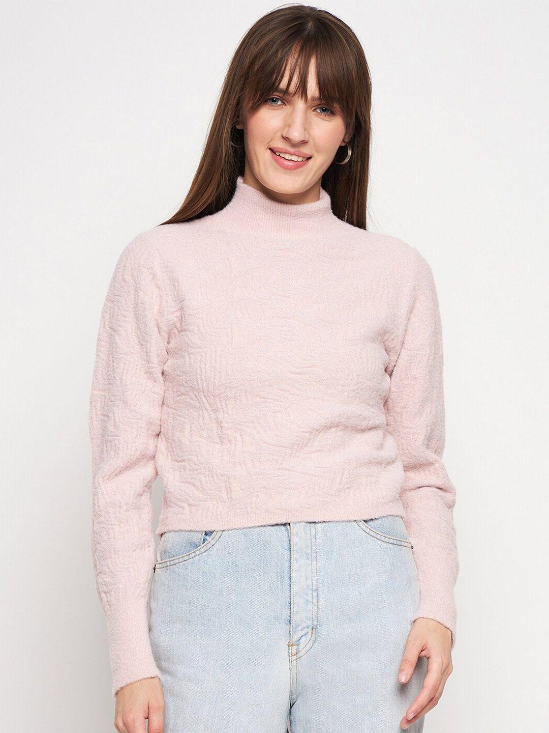 madame turtle neck acrylic pullover