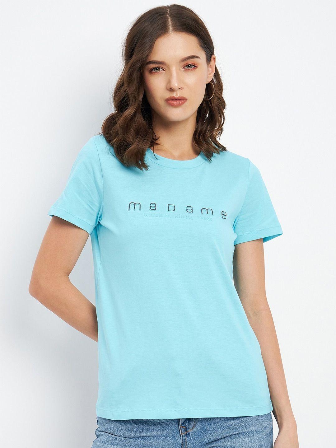 madame typography printed casual top