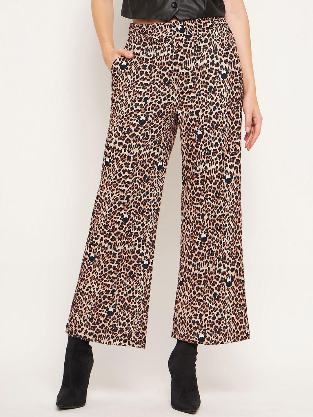 madame women animal printed parallel trouser