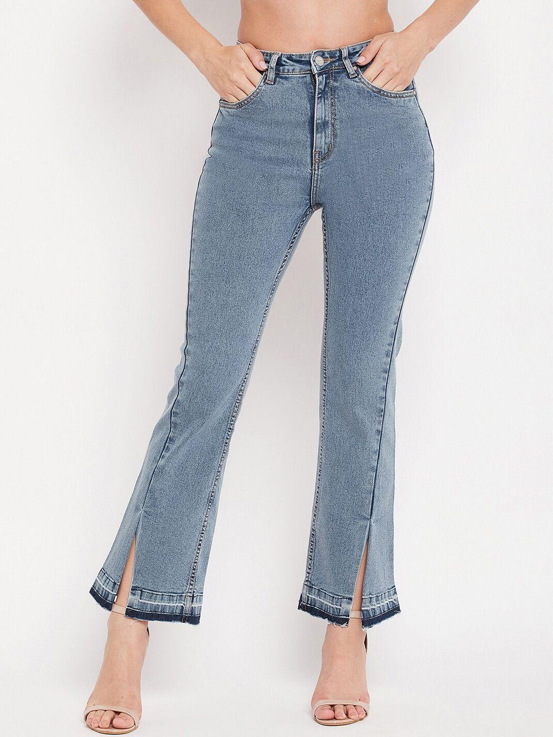 madame women blue flared jeans