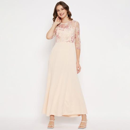 madame women embellished maxi dress