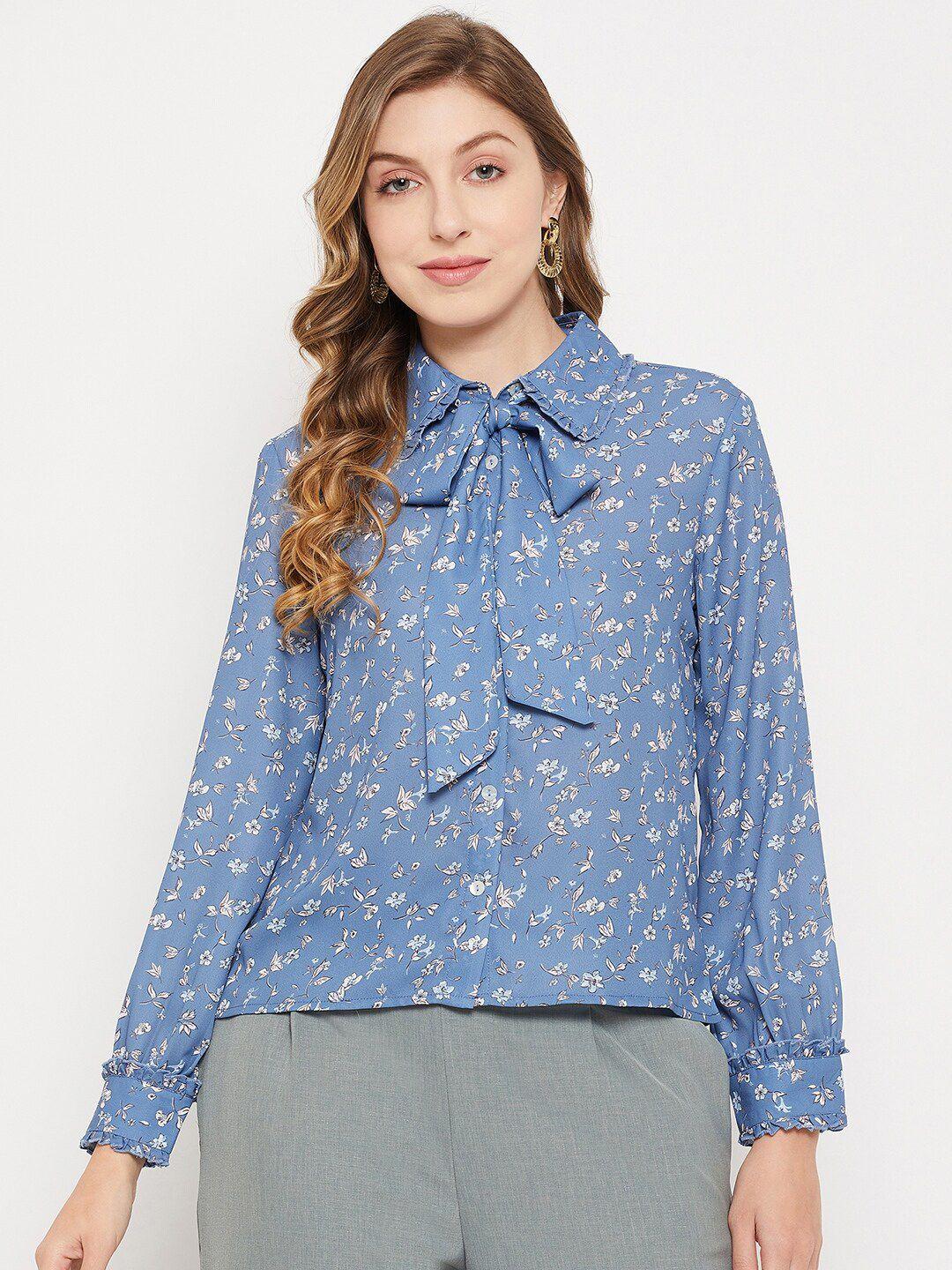 madame women floral printed casual shirt