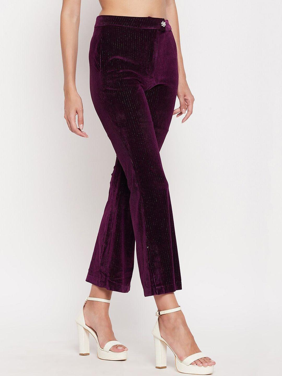 madame women mid-rise cropped trousers