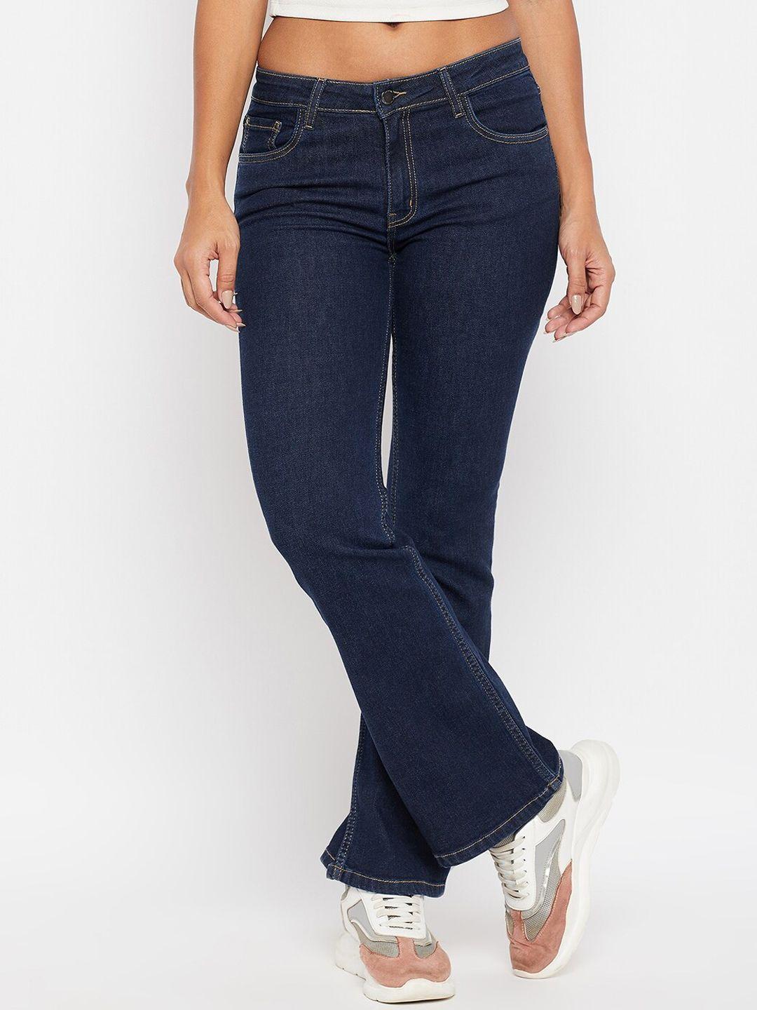 madame women navy blue light fade jeans