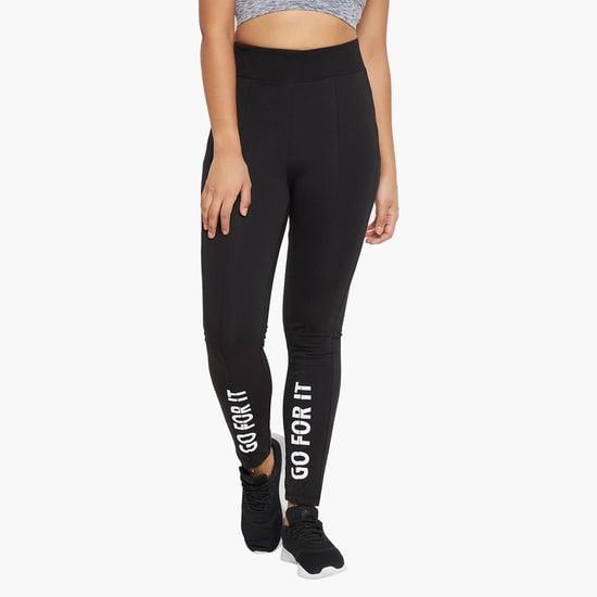 madame women printed sports tights