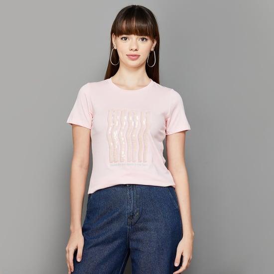 madame women printed t-shirt