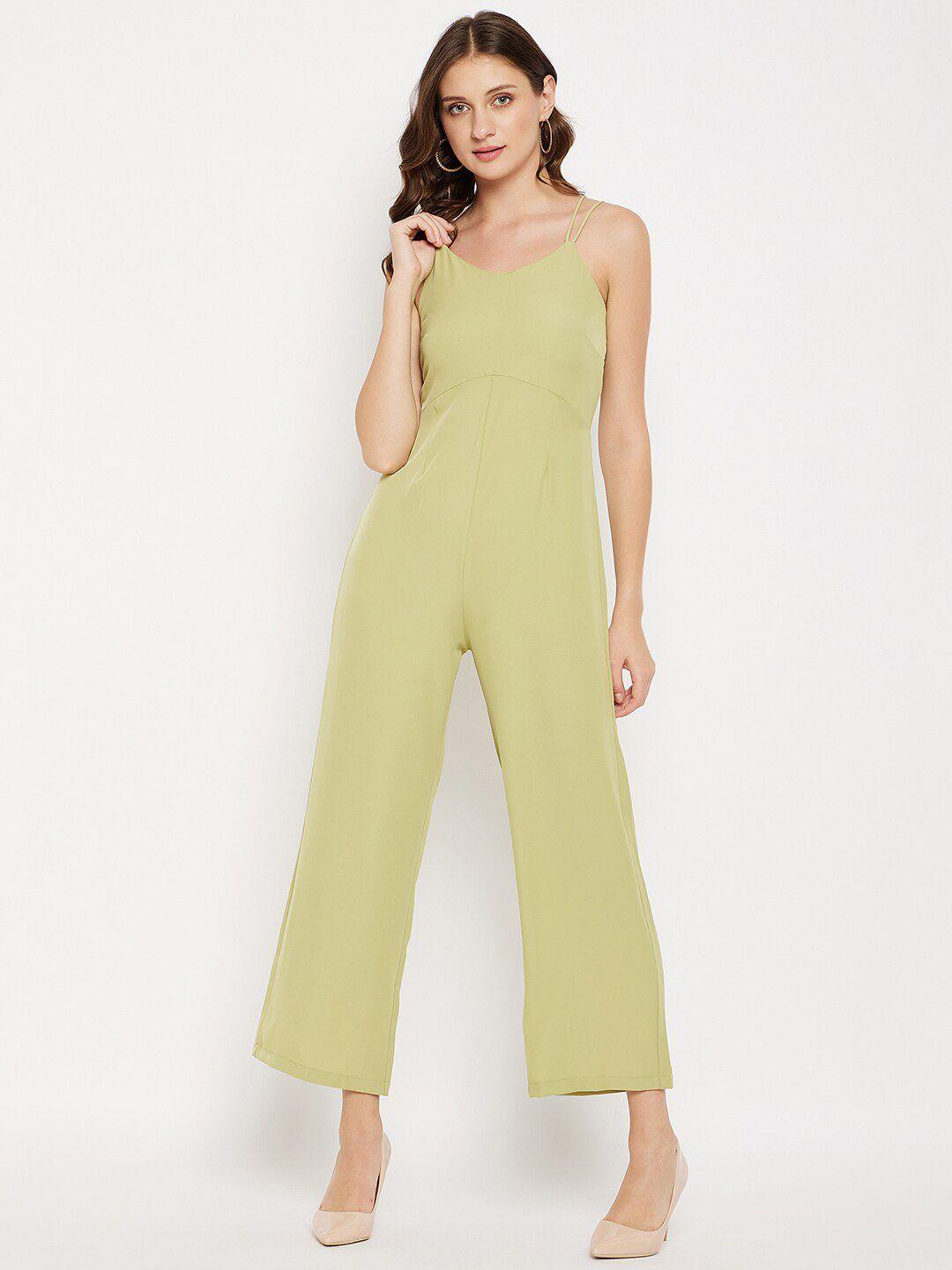 madame women shoulder straps basic jumpsuit