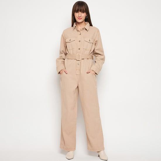 madame women solid jumpsuit