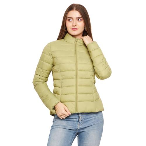 madame women solid mint jacket