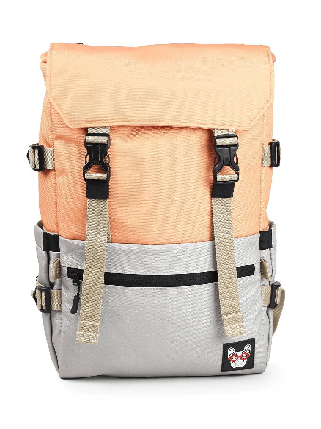 madbrag unisex colourblocked backpack with compression straps
