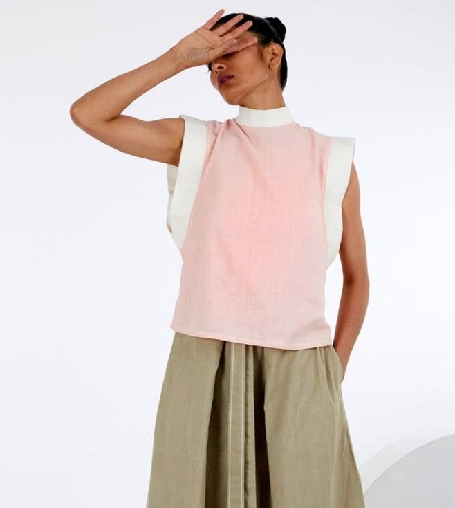 madder much muted pink osaka cho winged top