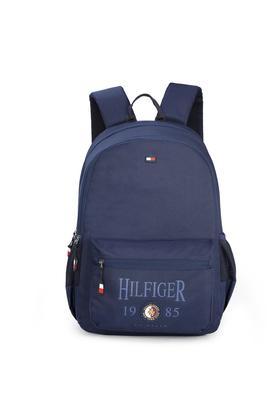 maddison zip closure synthetic laptop backpack - navy
