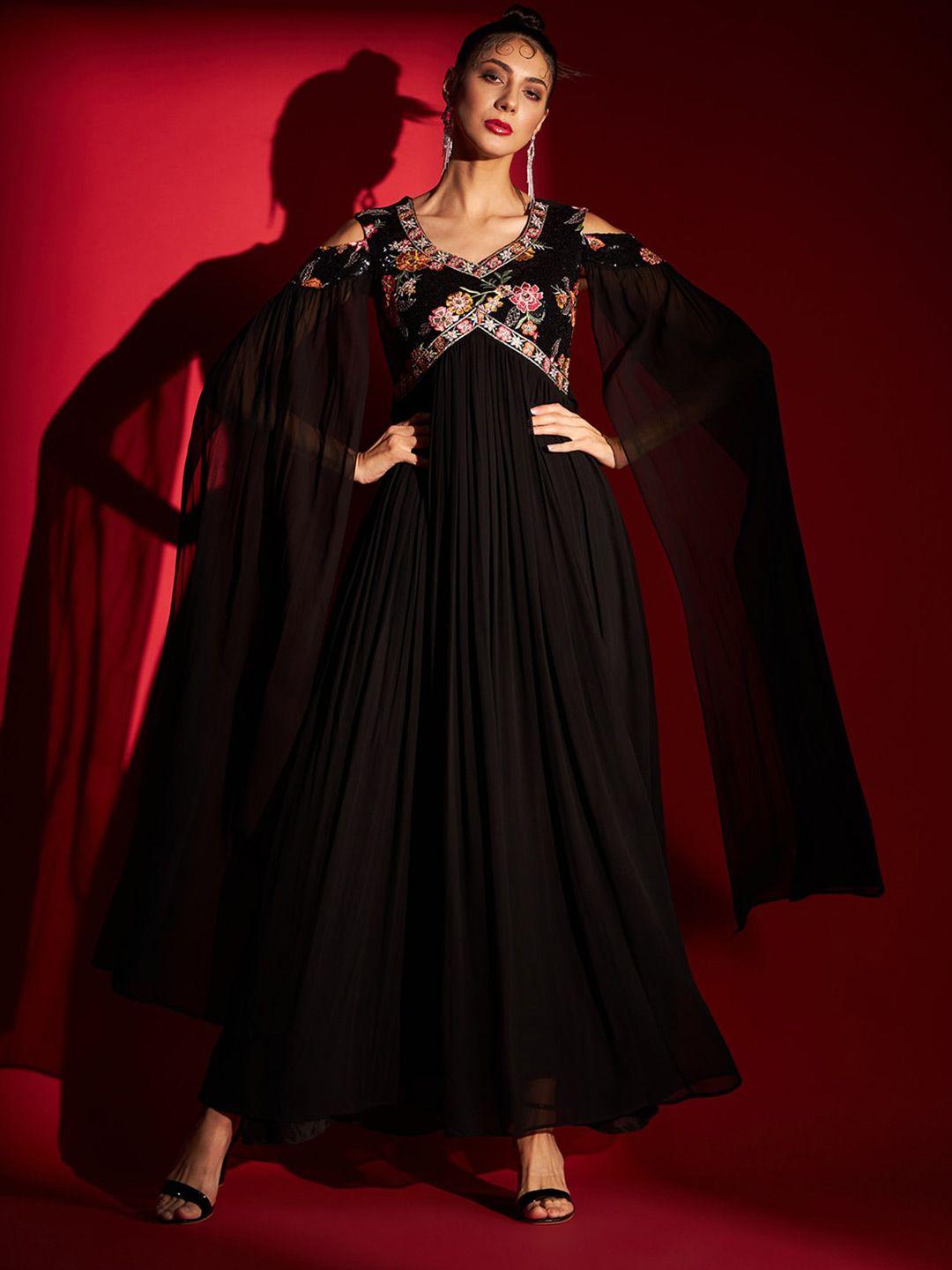 madhuram-floral-embroidered-cape-sleeves-gathered-maxi-ethnic-dress