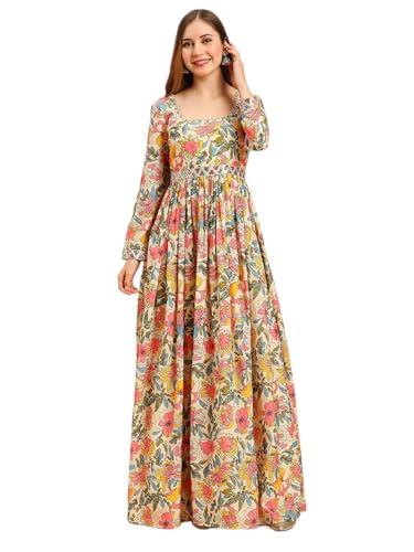 madhuram women's vichitra silk gown for women ethnic with digital print and embroidery work long gown(m-2457 beige_small)