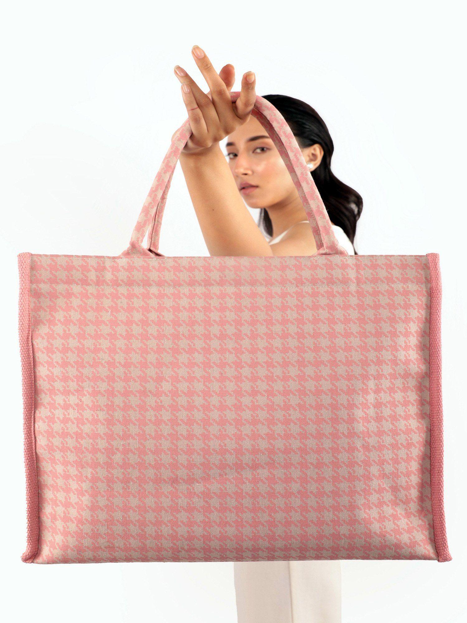 madison box tote bag pink