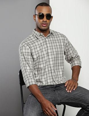 madras check casual shirt