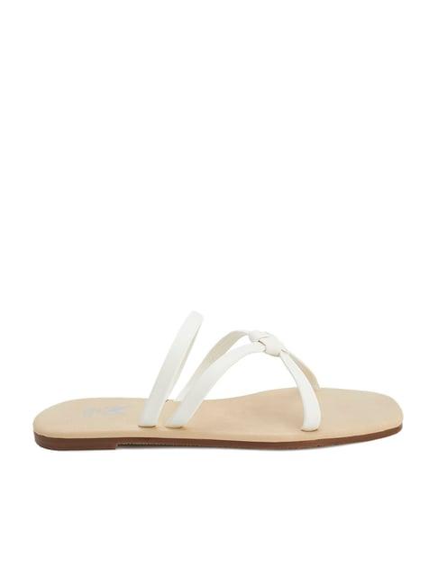 madras trunk women's luna off white casual sandals