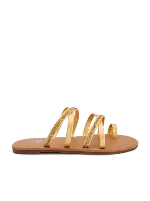 madras trunk women's mittai gold toe ring sandals