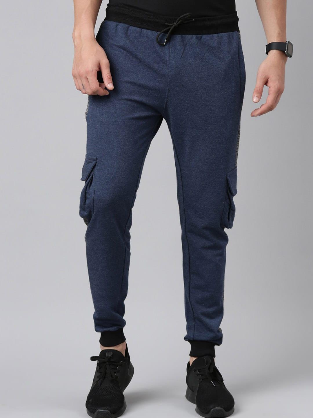madsto men cotton mid-rise joggers