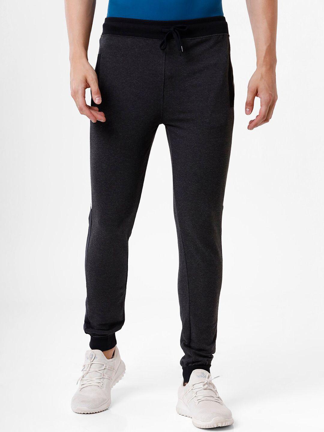 madsto men slim-fit pure cotton joggers