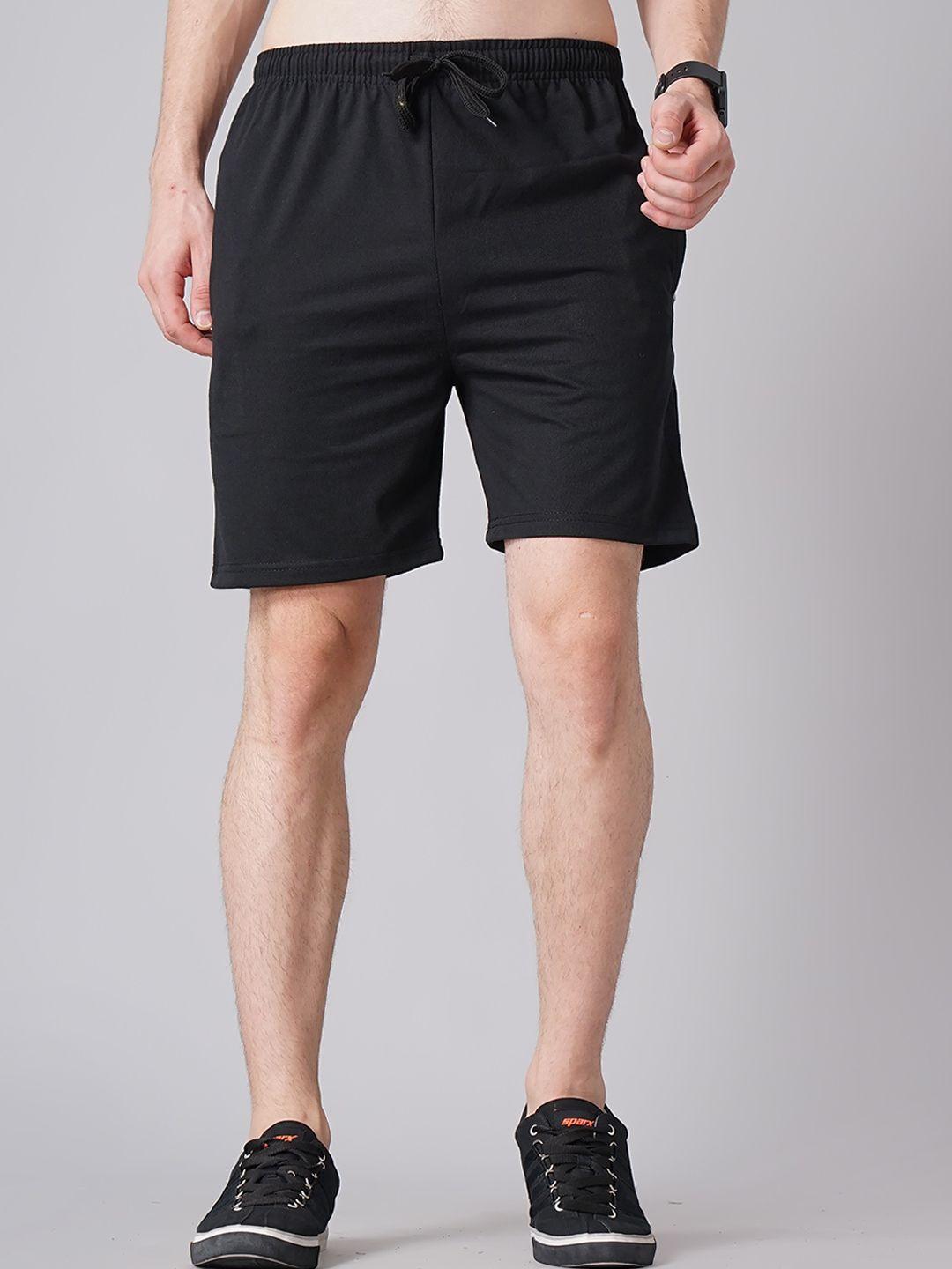 madsto plus size men slim fit cotton sports shorts