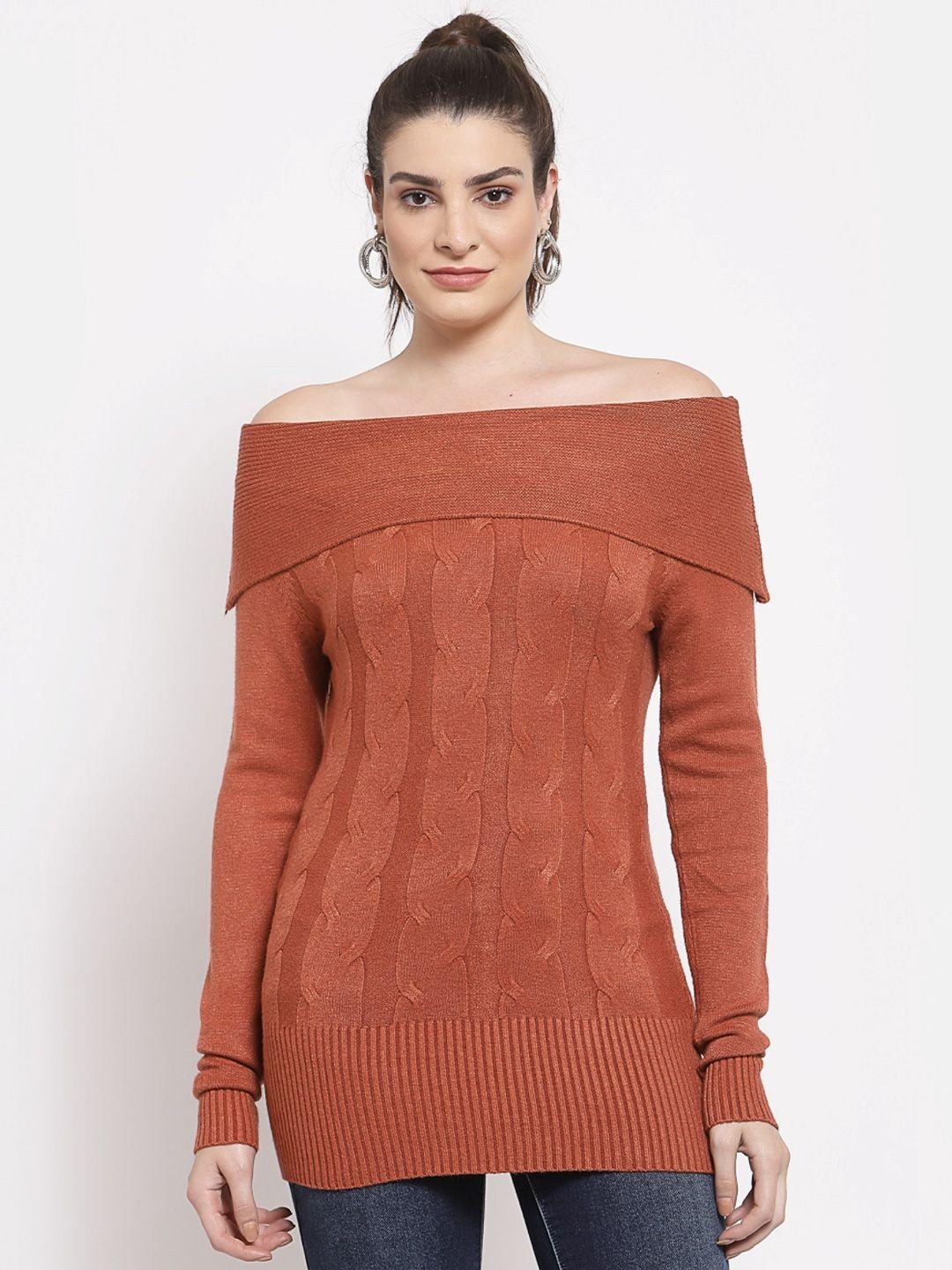 mafadeny women cable knit pullover