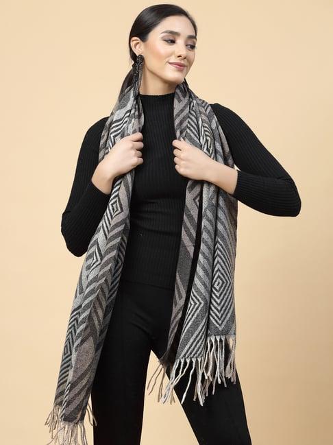 mafadeny grey printed stole