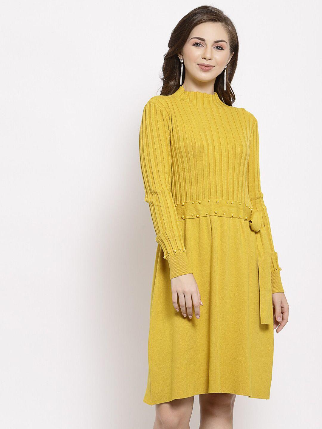 mafadeny high neck jumper dress