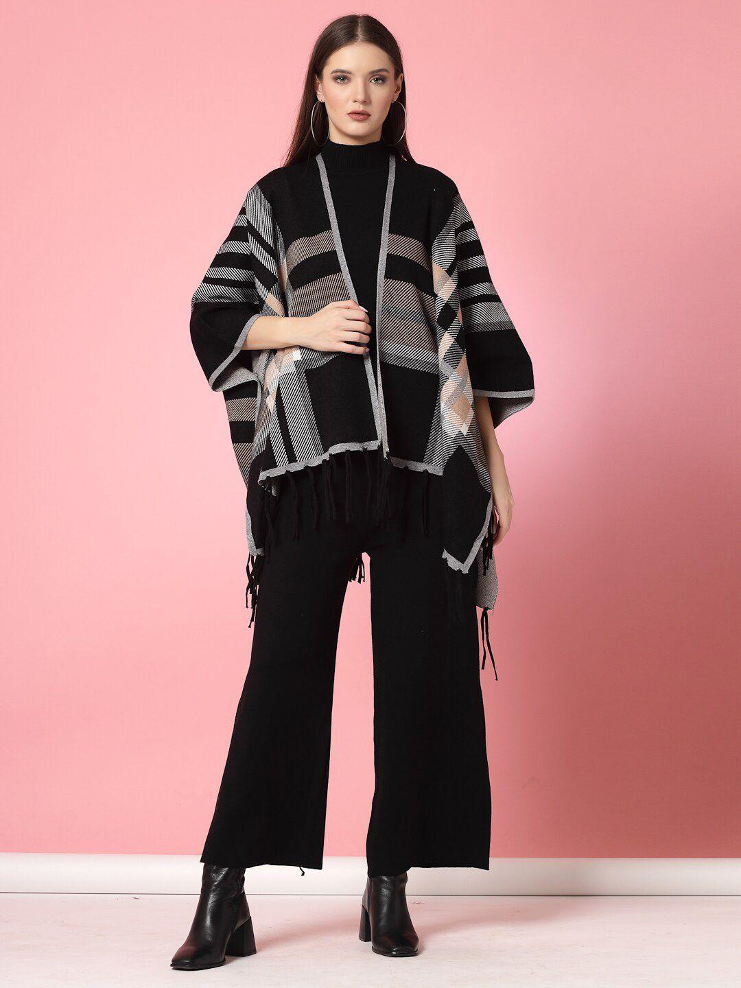 mafadeny high neck top with palazzos & shrug