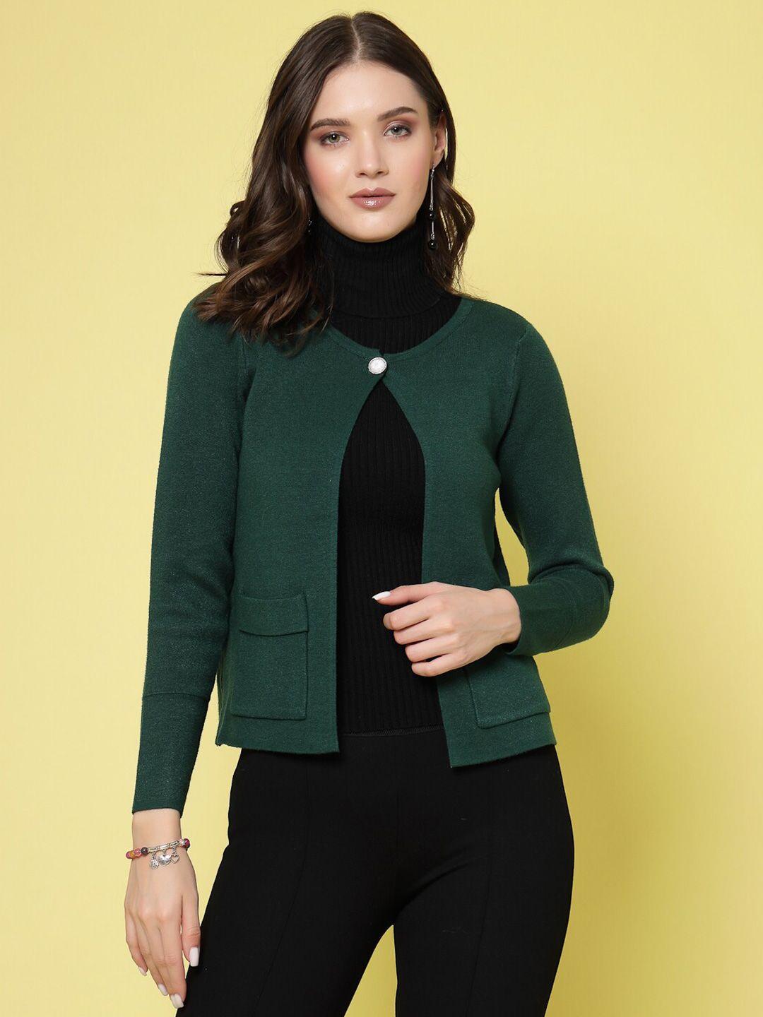 mafadeny long sleeves button shrug