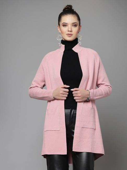 mafadeny pink long shrug