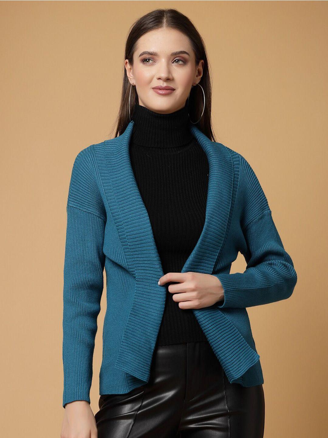 mafadeny shawl collar open front shrug