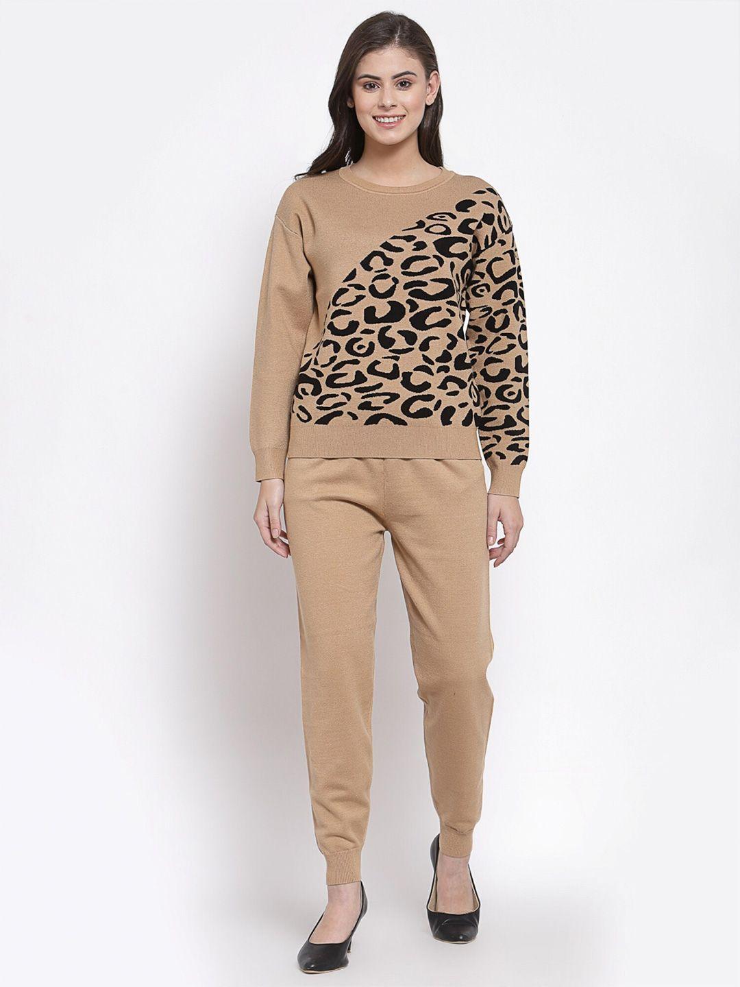 mafadeny women printed top with trousers