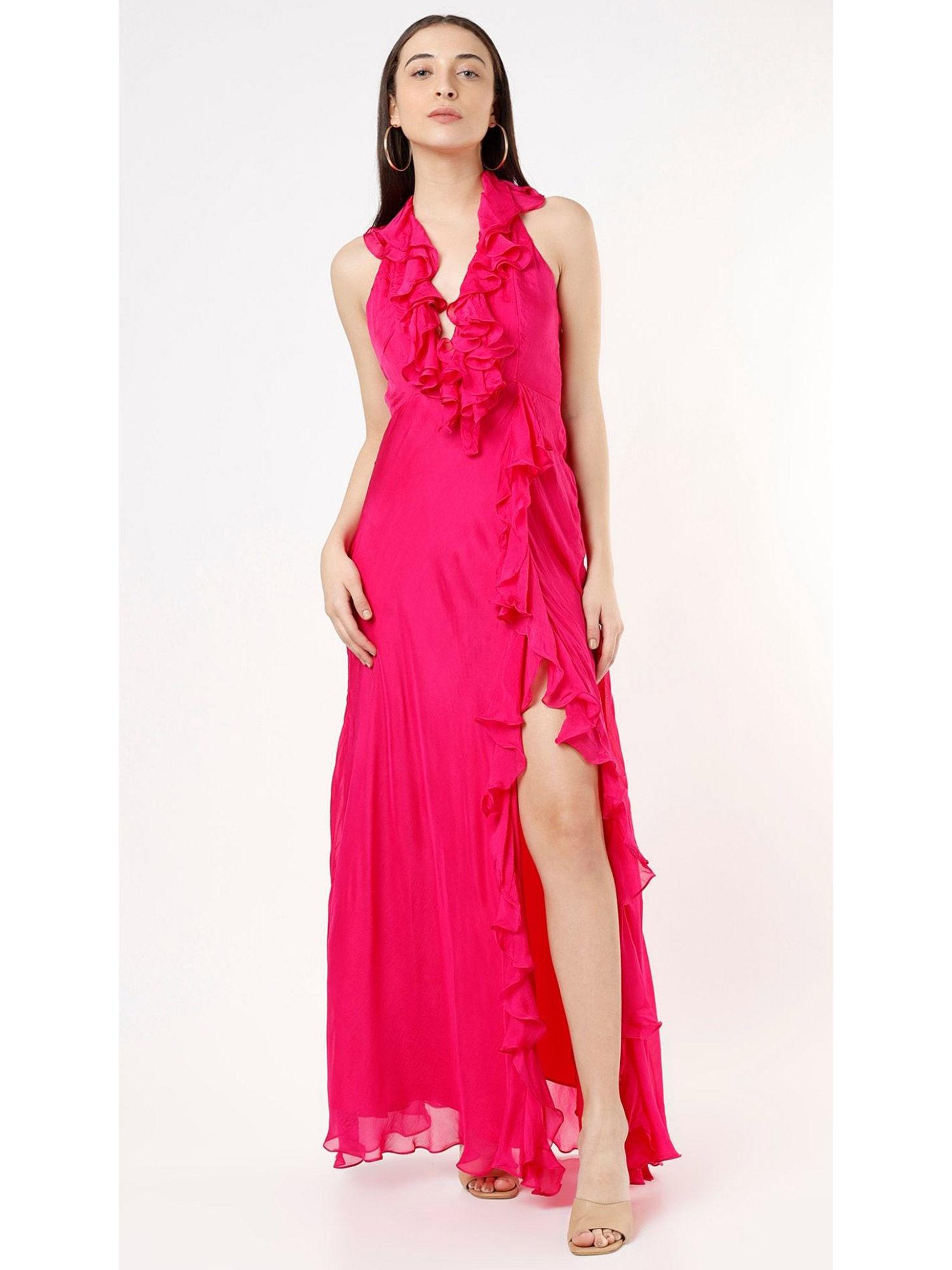 magenta rosalie maxi dress