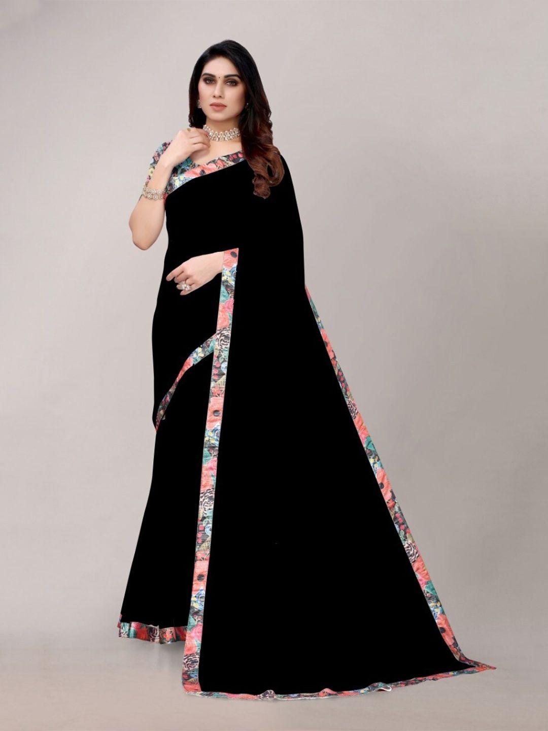 magmina printed border pure georgette saree