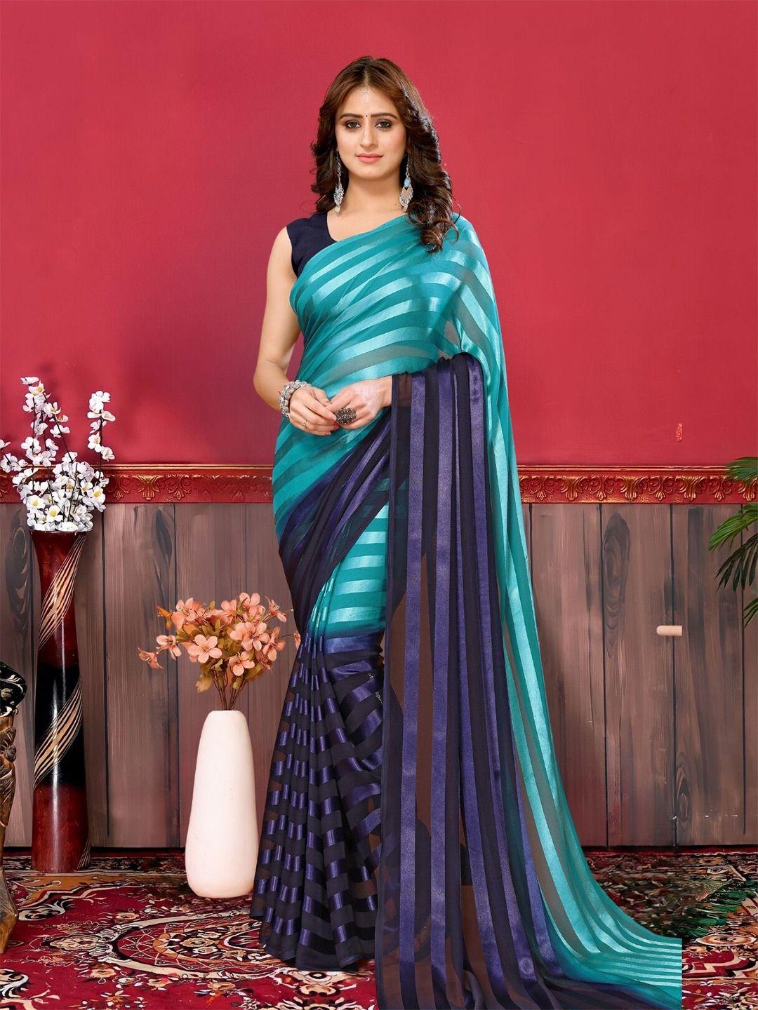 magmina striped woven design saree