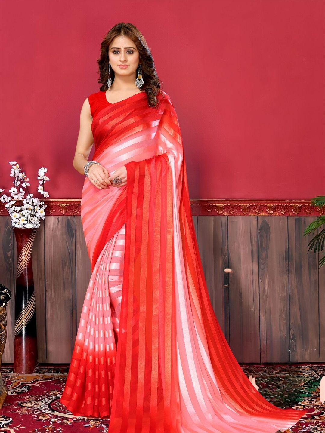 magmina striped woven design saree